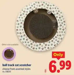 Lidl ball track cat scratcher offer