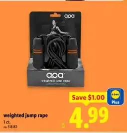 Lidl weighted jump rope offer