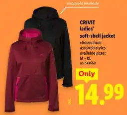 Lidl CRIVIT ladies' soft-shell jacket offer