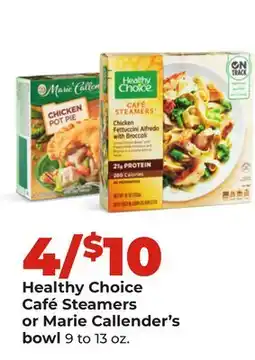 Hy-Vee Healthy Choice Café Steamers or Marie Callender's bowl offer