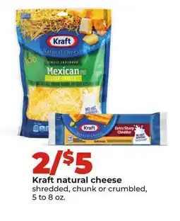 Hy-Vee Kraft natural cheese offer