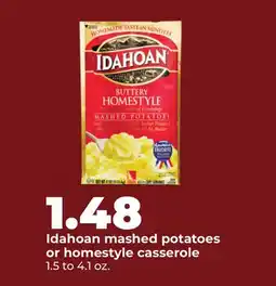 Hy-Vee Idahoan mashed potatoes or homestyle casserole offer