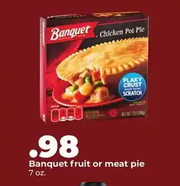 Hy-Vee Banquet fruit or meat pie offer