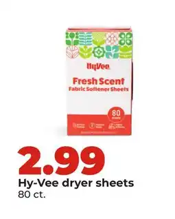 Hy-Vee Hy-Vee dryer sheets offer