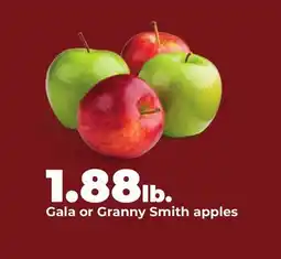 Hy-Vee Gala or Granny Smith apples offer