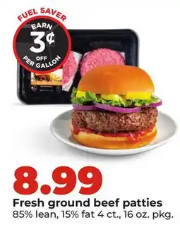 Hy-Vee Fresh ground beef patties offer