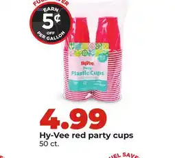 Hy-Vee Hy-Vee red party cups offer
