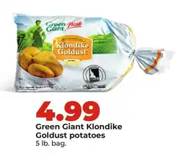 Hy-Vee Green Giant Klondike Goldust potatoes offer