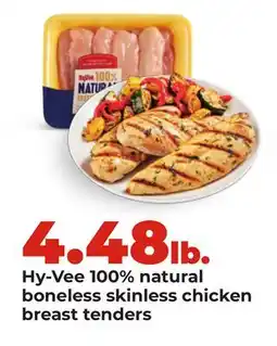 Hy-Vee Hy-Vee 100% natural boneless skinless chicken breast tenders offer