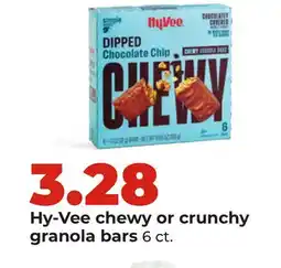 Hy-Vee Hy-Vee chewy or crunchy granola bars offer