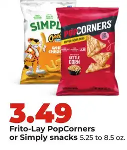 Hy-Vee Frito-Lay PopCorners or Simply snacks offer