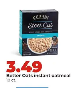 Hy-Vee Better Oats instant oatmeal offer