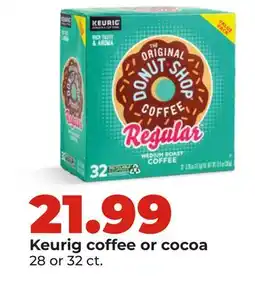 Hy-Vee Keurig coffee or cocoa offer