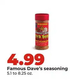 Hy-Vee Famous Dave's seasoning offer