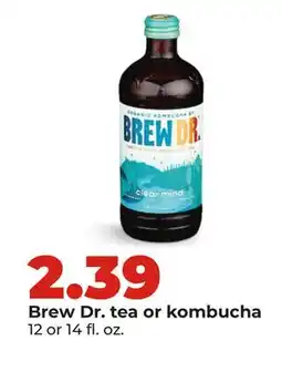 Hy-Vee Brew Dr. tea or kombucha offer