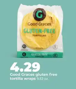 Hy-Vee Good Graces gluten free tortilla wraps offer