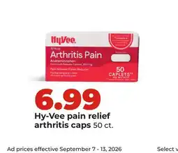 Hy-Vee Hy-Vee pain relief arthritis caps offer