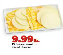 Hy-Vee Di Lusso premium sliced cheese offer