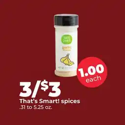 Hy-Vee That's Smart! spices offer