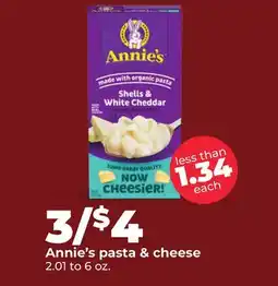 Hy-Vee Annie's pasta & cheese offer