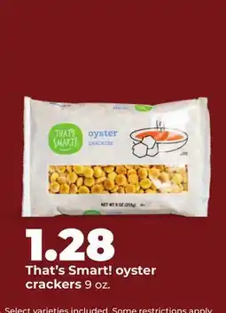Hy-Vee That's Smart! oyster crackers offer