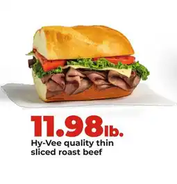 Hy-Vee Hy-Vee quality thin sliced roast beef offer