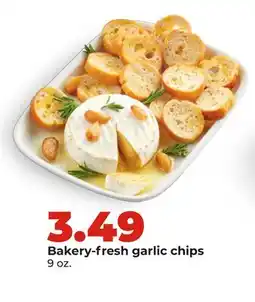 Hy-Vee Bakery-fresh garlic chips offer