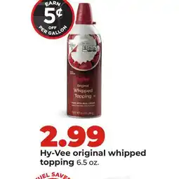 Hy-Vee Hy-Vee original whipped topping offer