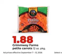 Hy-Vee Grimmway Farms petite carrots offer