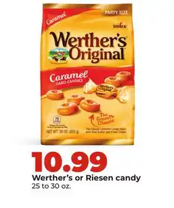 Hy-Vee Werther's or Riesen candy offer