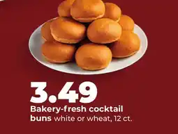 Hy-Vee Bakery-fresh cocktail buns white or wheat, 12 ct offer