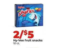 Hy-Vee Hy-Vee fruit snacks offer