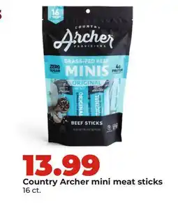 Hy-Vee Country Archer mini meat sticks offer