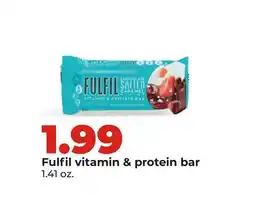 Hy-Vee Fulfil vitamin & protein bar offer