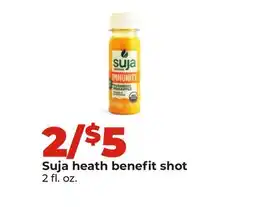 Hy-Vee Suja heath benefit shot offer
