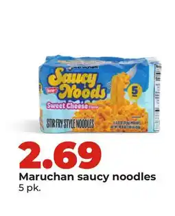 Hy-Vee Maruchan saucy noodles offer