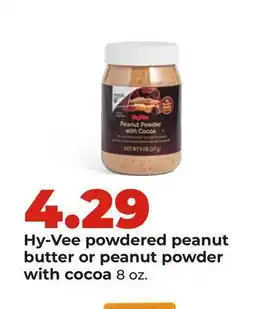 Hy-Vee Hy-Vee powdered peanut butter or peanut powder with cocoa offer
