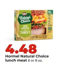 Hy-Vee Hormel Natural Choice lunch meat offer