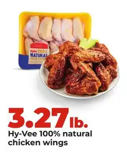 Hy-Vee Hy-Vee 100% natural chicken wings offer