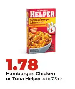 Hy-Vee Hamburger, Chicken or Tuna Helper offer