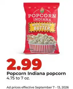 Hy-Vee Popcorn Indiana popcorn offer