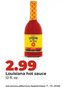 Hy-Vee Louisiana hot sauce offer