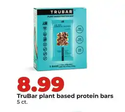 Hy-Vee TruBar plant based protein bars offer