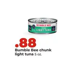 Hy-Vee Bumble Bee chunk light tuna offer