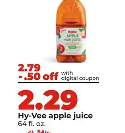 Hy-Vee Hy-Vee apple juice offer