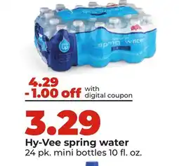 Hy-Vee Hy-Vee spring water offer