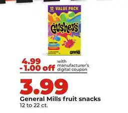 Hy-Vee General Mills fruit snacks offer