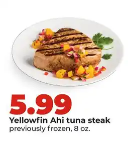 Hy-Vee Yellowfin Ahi tuna steak offer