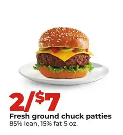 Hy-Vee Fresh ground chuck patties offer