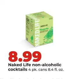 Hy-Vee Naked Life non-alcoholic cocktails offer